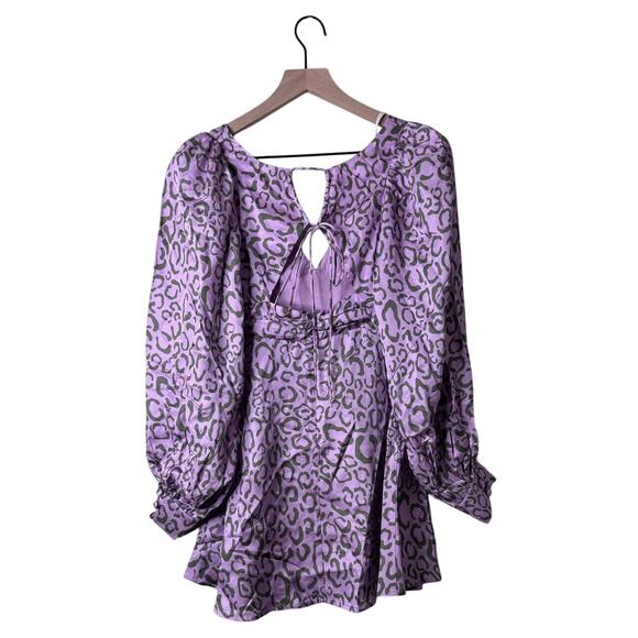NWT -For Love & Lemons - June Mini Dress - Purple - Picture 6 of 11